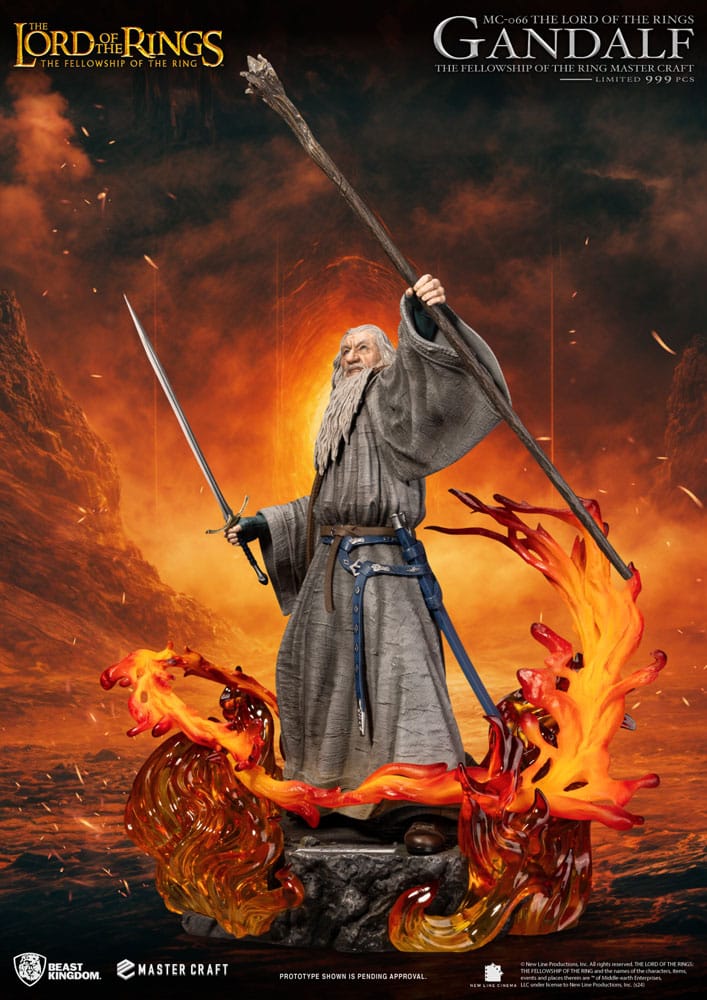 Beast Kingdom Toys Lord of the Rings Master Craft socha Gandalf 58 cm