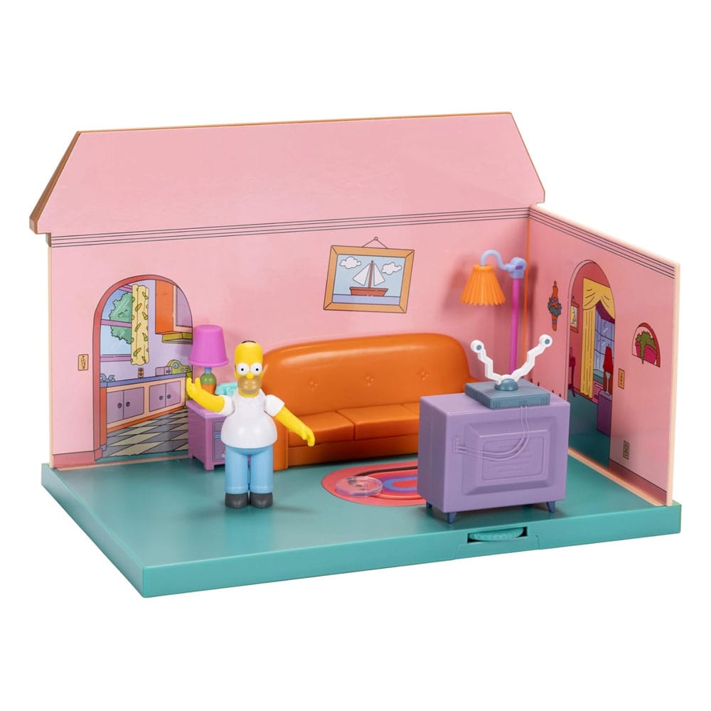 Jakks Pacific Mini herní set s postavičkami Simpsonovi - Obývací pokoj