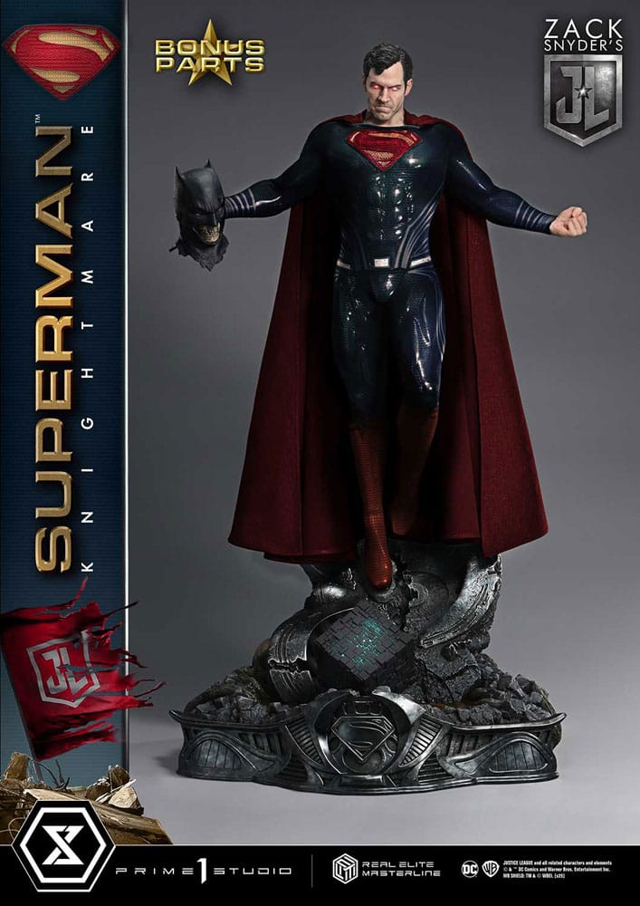 Prime 1 Studio Zack Snyder's Justice League Real Elite Masterline Series Statue 1/3 Superman Knightmare Color Edition Deluxe Bonus Ver. 95 cm