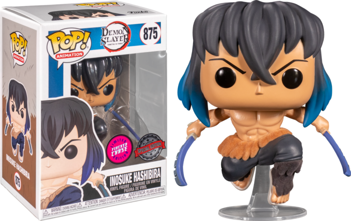 Demon Slayer: Kimetsu no Yaiba - Funko POP! figurka - Inosuke Hashibira (Flocked) (Chase Limited Edition)