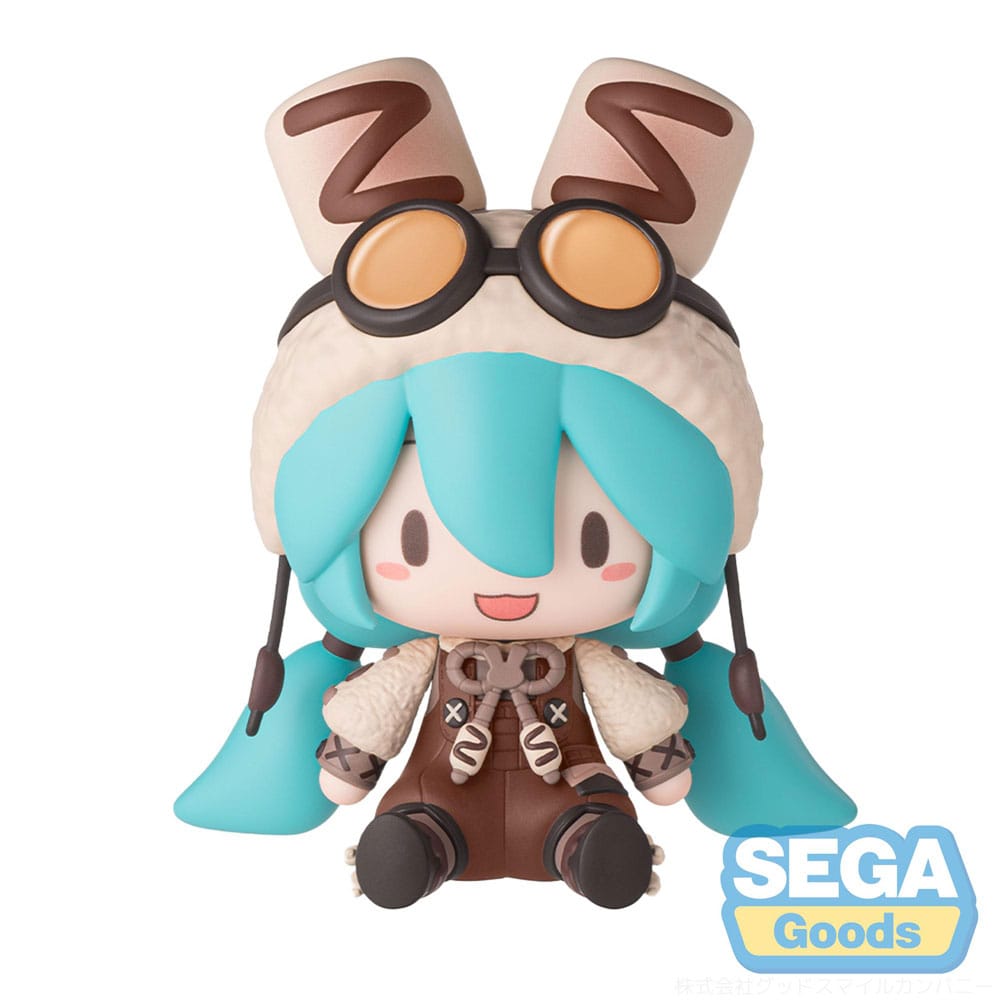 Sega Character Vocal Series 01: Hatsune Miku Fuwa Petit Chibi figurka Hatsune Miku Marshmallow Hot Cocoa 10 cm