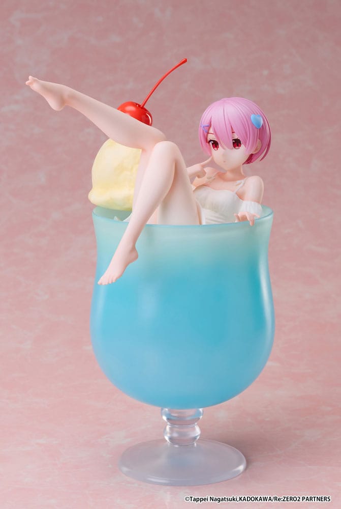 Elcoco Re:Zero Starting Life in another World PVC soška 1/7 Ram Cream Soda Ver. 21 cm