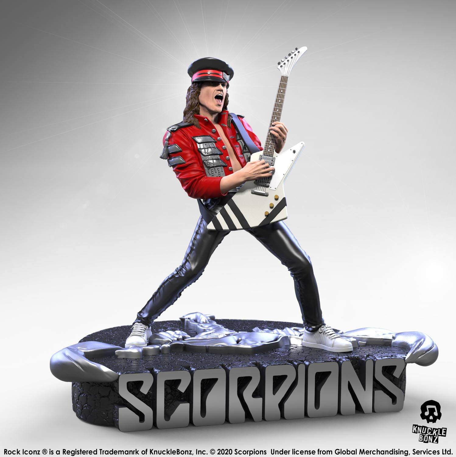 KnuckleBonz Scorpions Rock Iconz Statue Matthias Jabs Limited Edition 22 cm