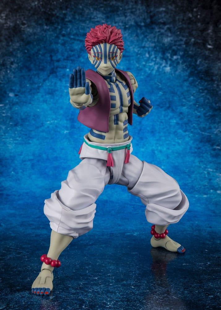 Bandai Tamashii Nations Demon Slayer: Kimetsu no Yaiba S.H. Figuarts Action Figure Akaza 15 cm