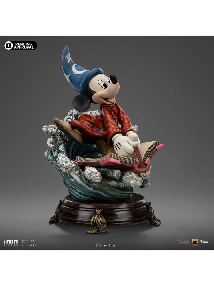 Iron Studios Disney Classics Vintage Collection Deluxe Art Scale Statue 1/10 Sorcerer Mickey 28 cm