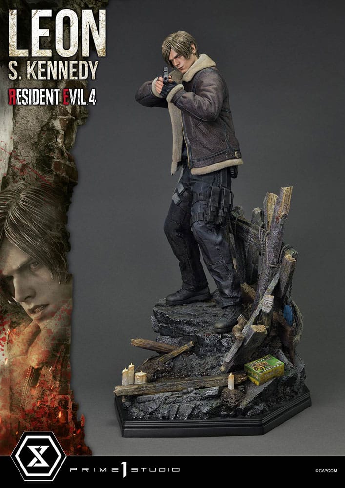 Prime 1 Studio Resident Evil 4 Ultimate Premium Masterline Series Statue 1/4 Leon S. Kennedy Bonus Ver. 64 cm