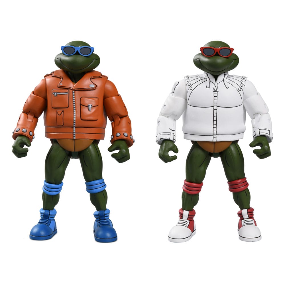 NECA Akční figurky Želvy Ninja (Kreslený seriál) Punk Leo a Punk Raph 2 Pack 18 cm