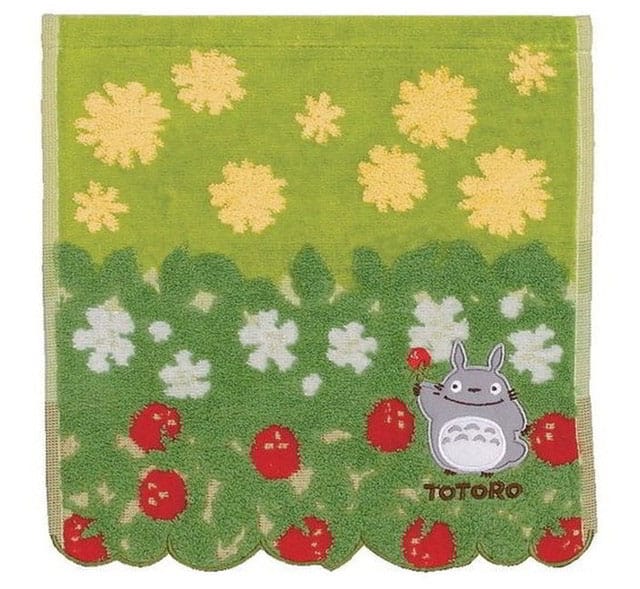 Marushin My Neighbor Totoro Mini Towel Flowers & Stawberries 25 x 25 cm