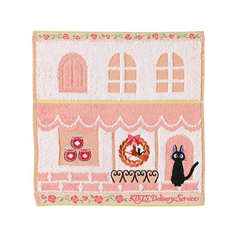 Marushin Kiki's Delivery Service Mini Towel Jiji Street corner 25 x 25 cm