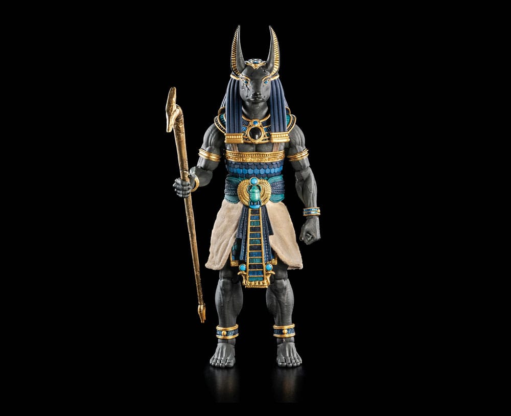 Four Horsemen Toy Design Figura Obscura Actionfigur Anubis Black & Blue