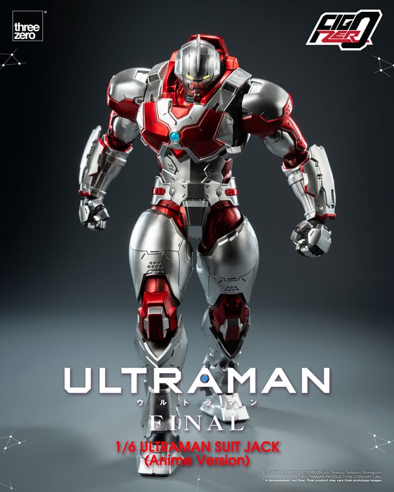 ThreeZero Ultraman Final FigZero Action Figure 1/6 Ultraman Suit Jack Anime Version 35 cm