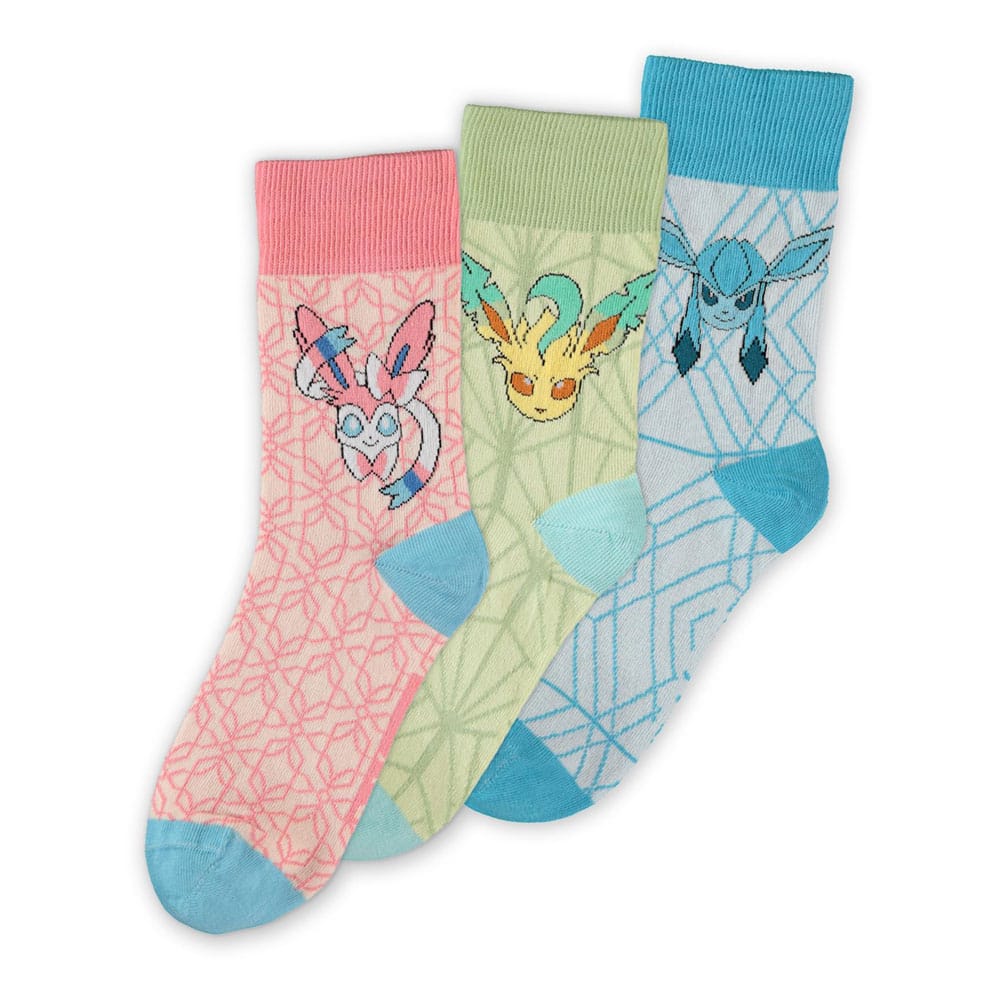 Difuzed Pokémon Socks 3-Pack Eevee Evolution 3.0 39-42