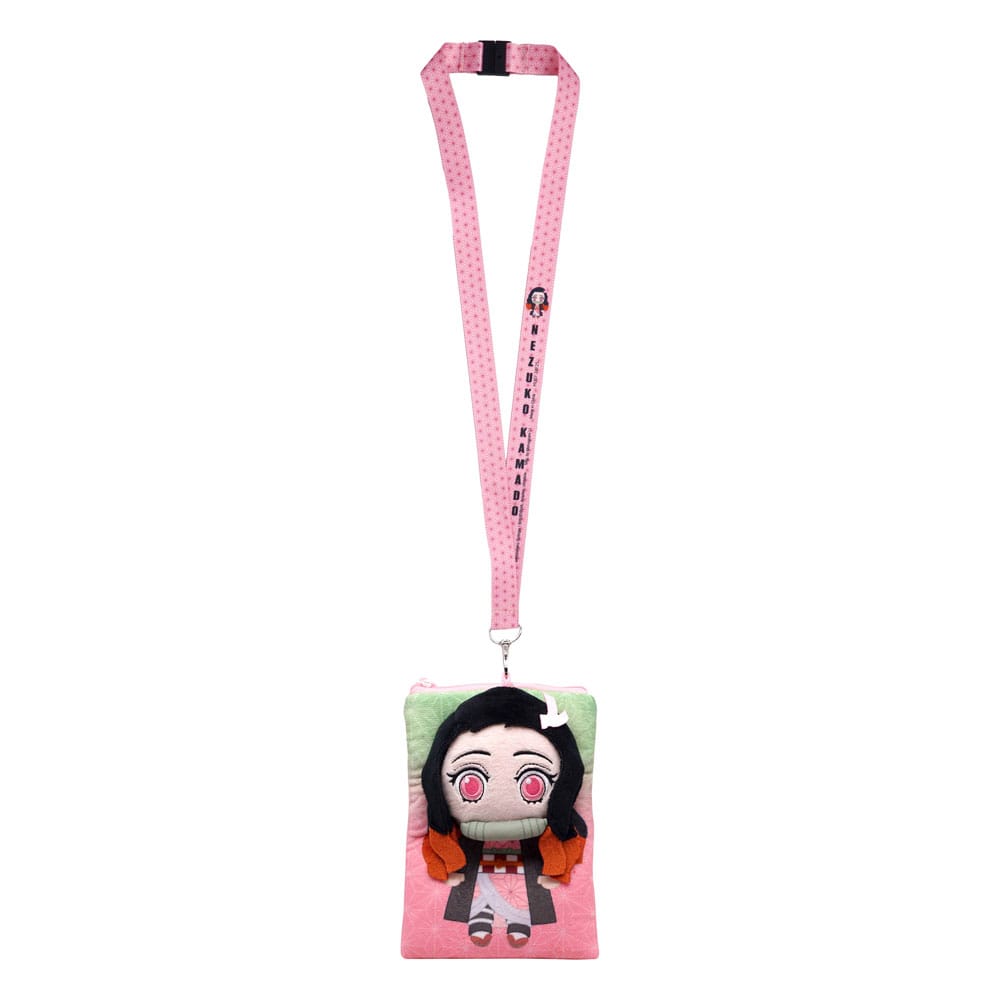 Monogram Int. Demon Slayer: Kimetsu no Yaiba Lanyard Nezuko Deluxe with Pouch Card Holder
