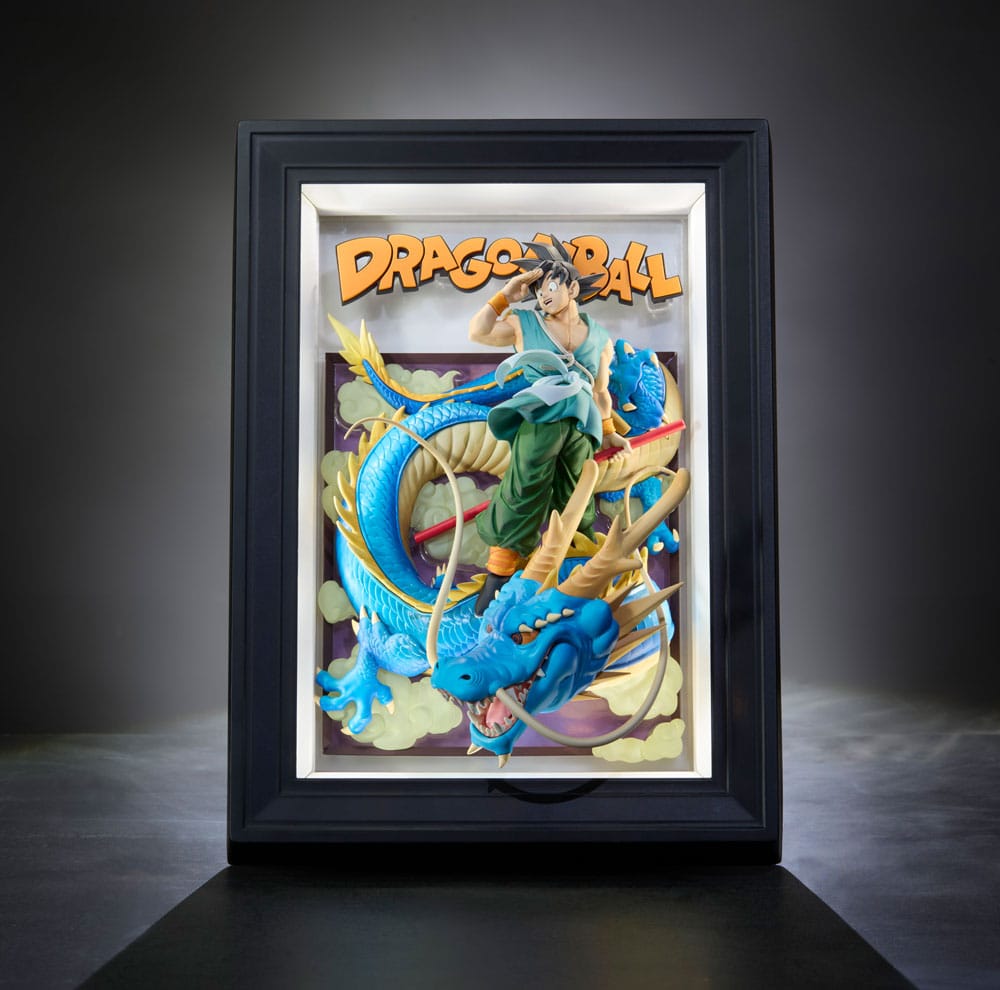 Bandai Tamashii Nations Dragon Ball Z Tamashii Art 3D Relief Picture Son Goku & Dragon 27 cm