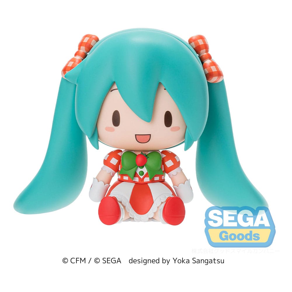 Sega Character Vocal Series 01: Hatsune Miku Fuwa Petit Chibi Figure Hatsune Miku x Love and Berry Dress Up and Dance! Lovely Strawberry 8 cm