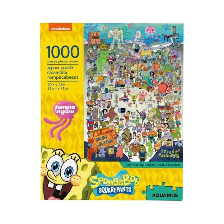 Aquarius SpongeBob Jigsaw Puzzle Cast (1000 pieces)