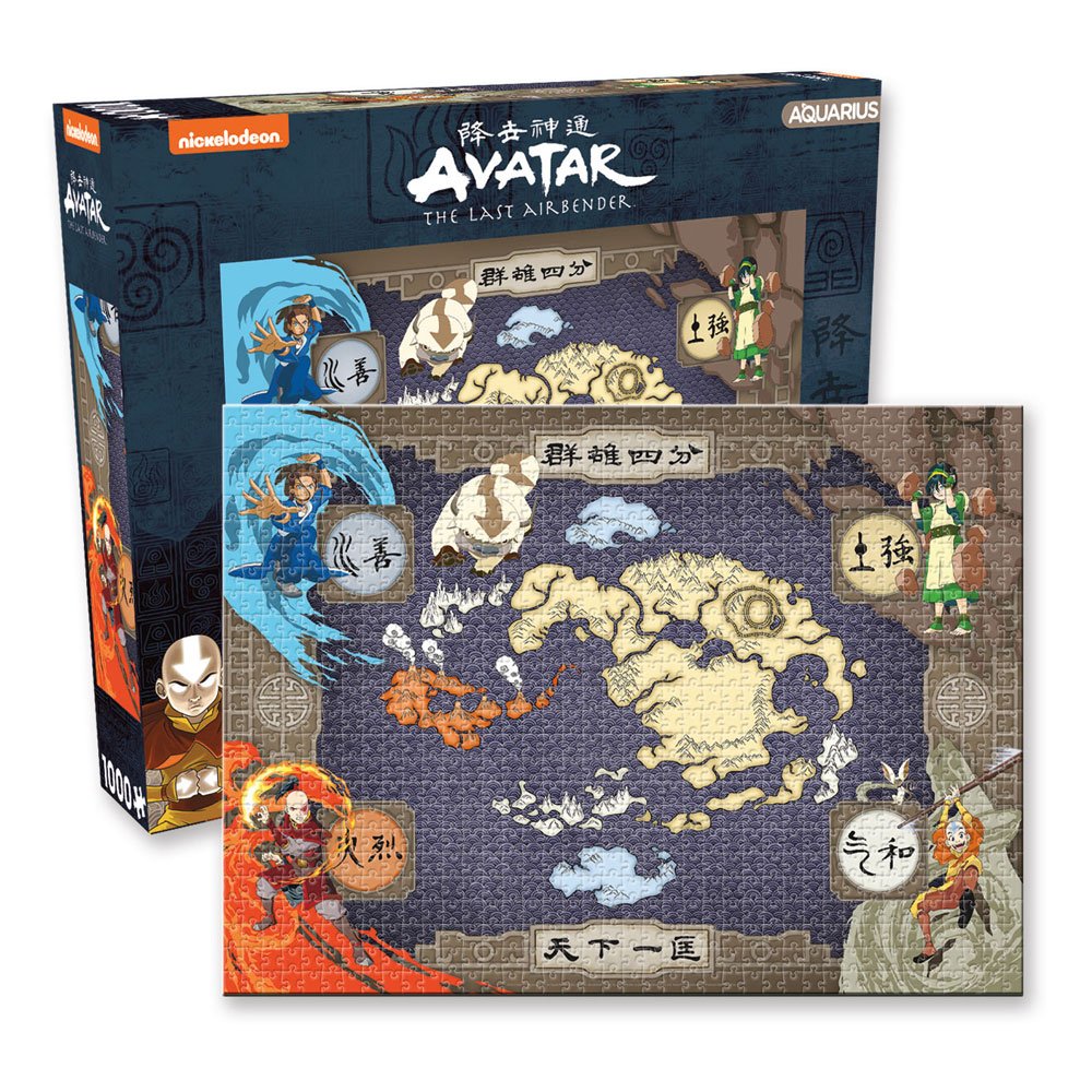 Aquarius Avatar: The Last Airbender Jigsaw Puzzle Map (1000 pieces)