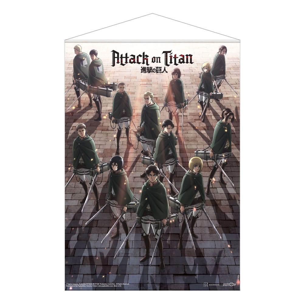 Popbuddies Attack on Titan Wallscroll Scout Regiment 50 x 70 cm