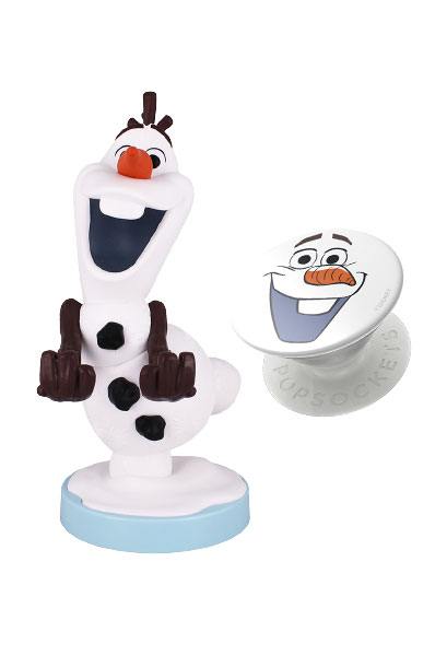 Exquisite Gaming Frozen Cable Guys - Olaf & Pop Socket