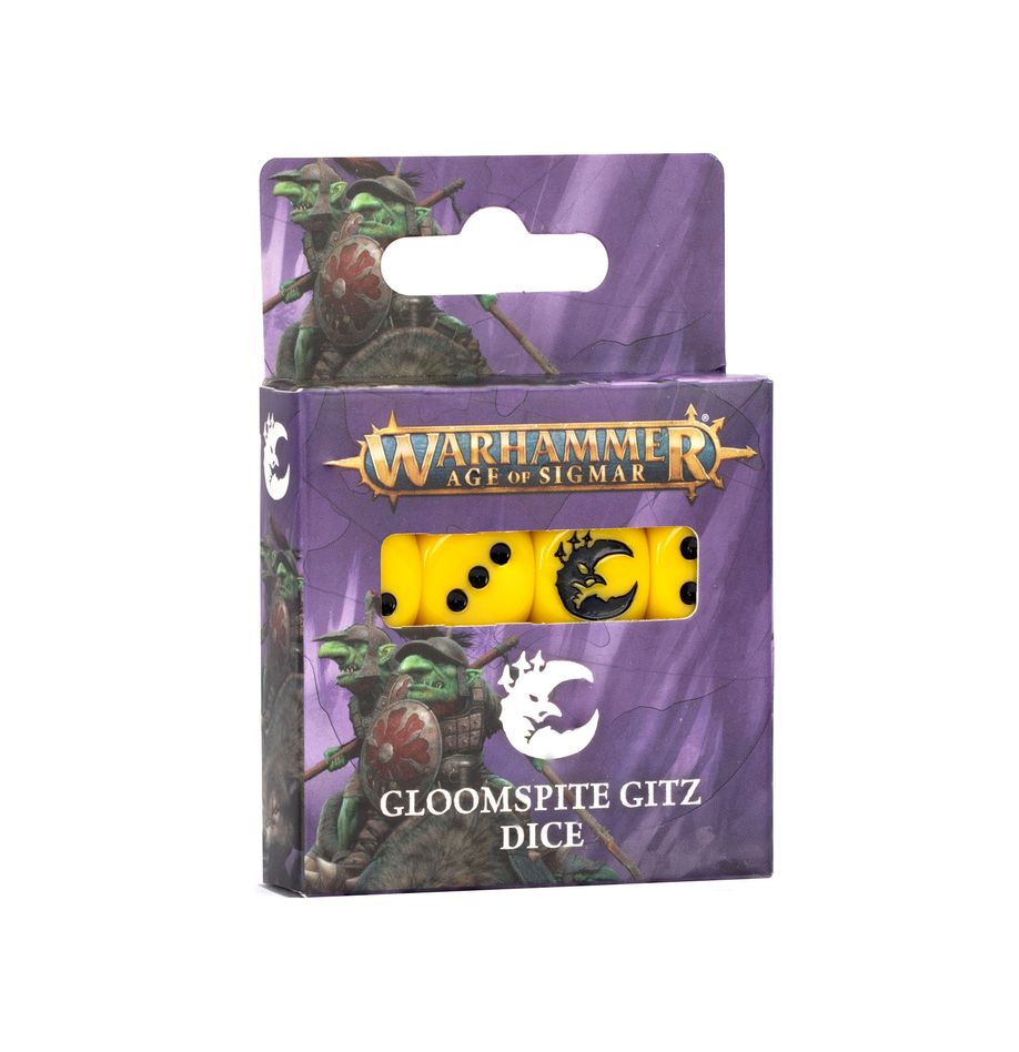 Games Workshop Warhammer: Age of Sigmar - kostky - Gloomspite Gitz Dice (16 ks)