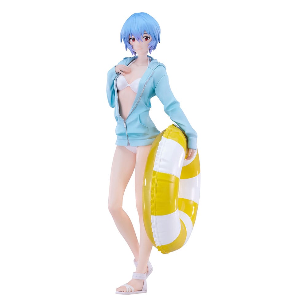 Good Smile Company Rebuild of Evangelion Pop Up Parade L PVC Statue Beach Queens: Rei Ayanami 22 cm