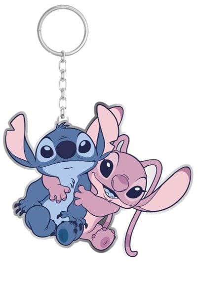 Konix Lilo & Stitch Keychain Stitch & Angel