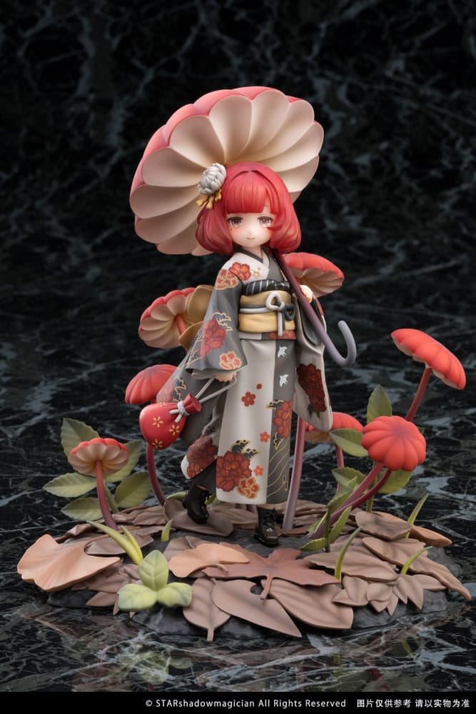 Reverse Studio he Mushroom Girls PVC socha 1/1 No.6 Marasmius Haematocephalus 23 cm
