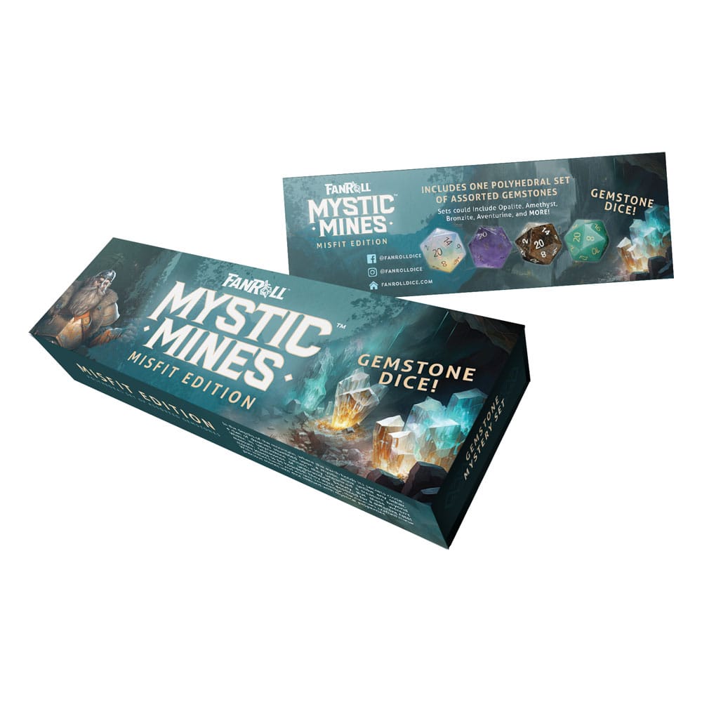 FanRoll Misfit Mystic Mines Dice Set Blind Box Mystery Gemstone