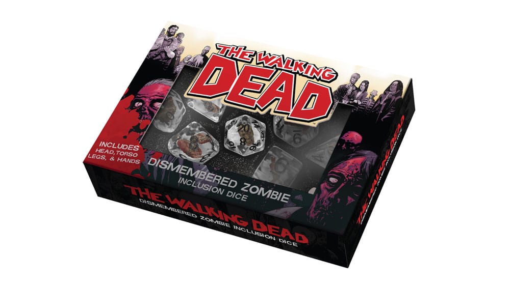 FanRoll The Walking Dead Dice Set Dismembered Zombie