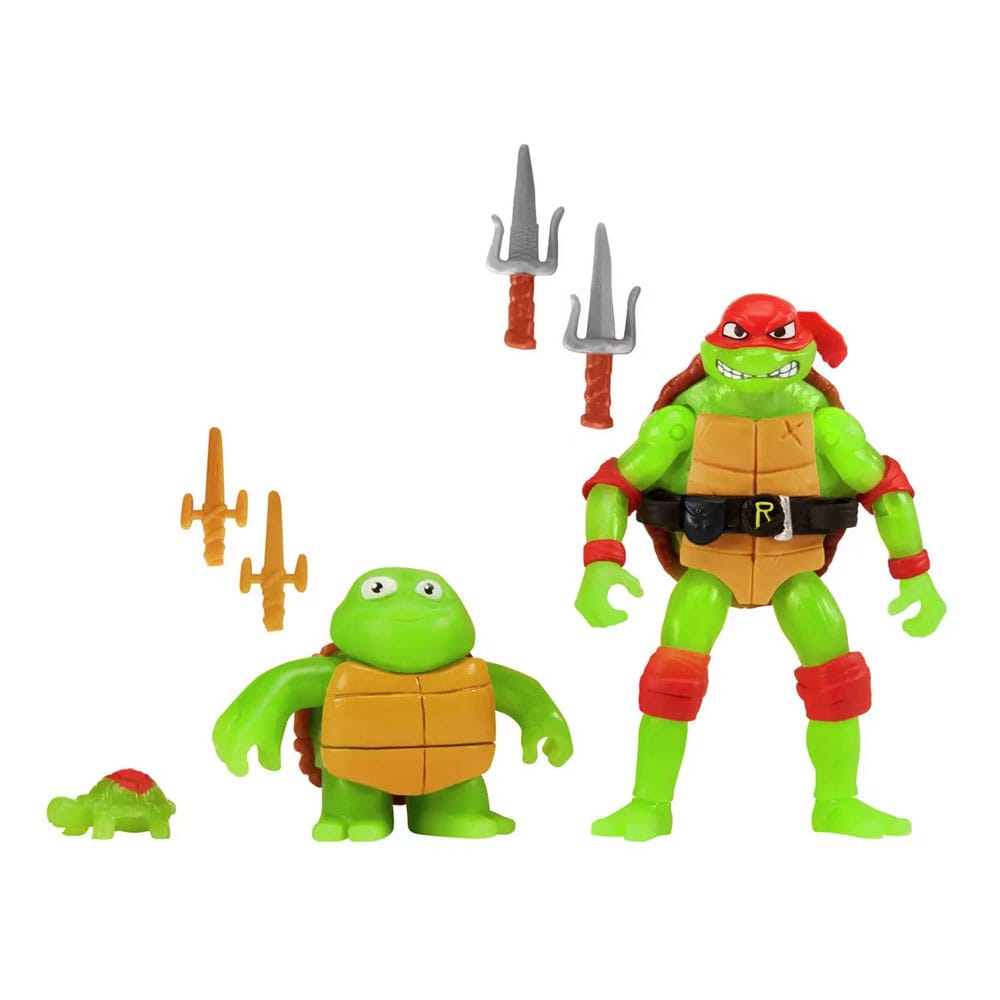 Playmates Teenage Mutant Ninja Turtle: Mutantní zmatek Akční figura 3-Pack Raphaelova evoluce 10 cm