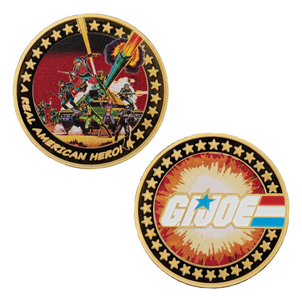 FaNaTtiK G.I. Joe Collectable Coin A Real American Hero 60th Anniversary 24k Gold Plated Limited Edition