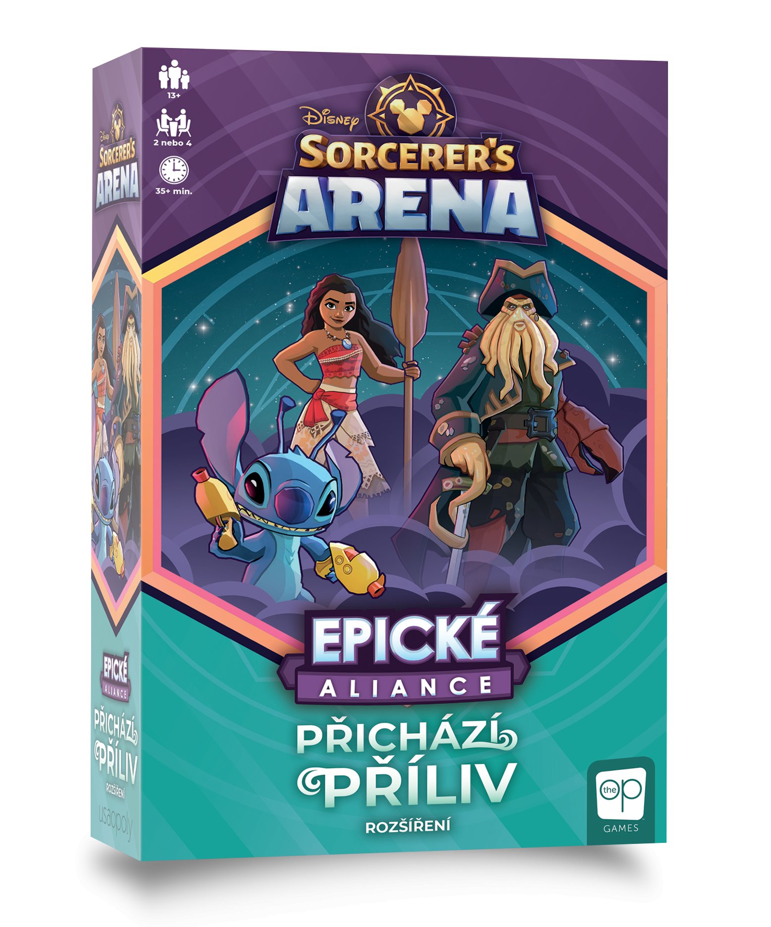 USAopoly Disney Sorcerer’s Arena: Epické aliance - rozšíření deskové hry - Přichází příliv (CZ)