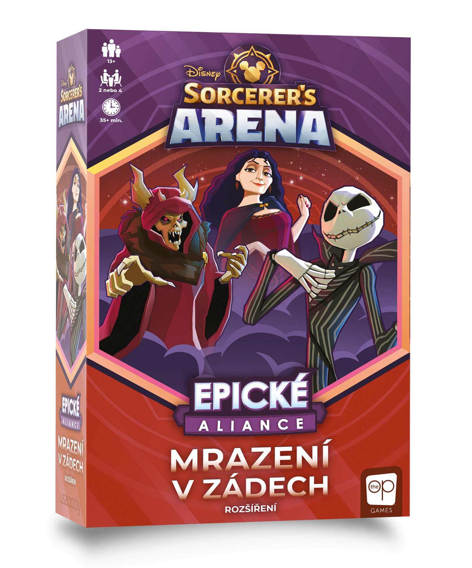 USAopoly Disney Sorcerer’s Arena: Epické aliance - rozšíření deskové hry - Mrazení v zádech (CZ)