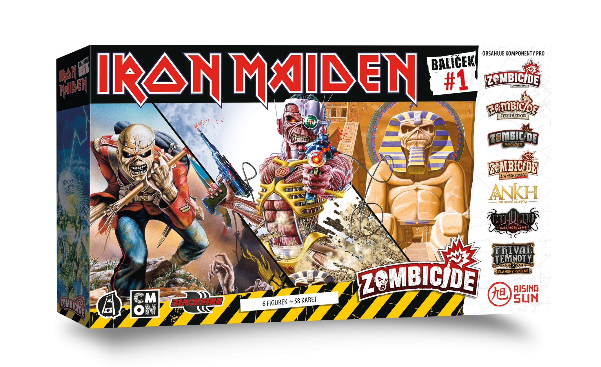 Cool Mini Or Not Iron Maiden - figurky pro hry od CMON - Balíček #1 (CZ)
