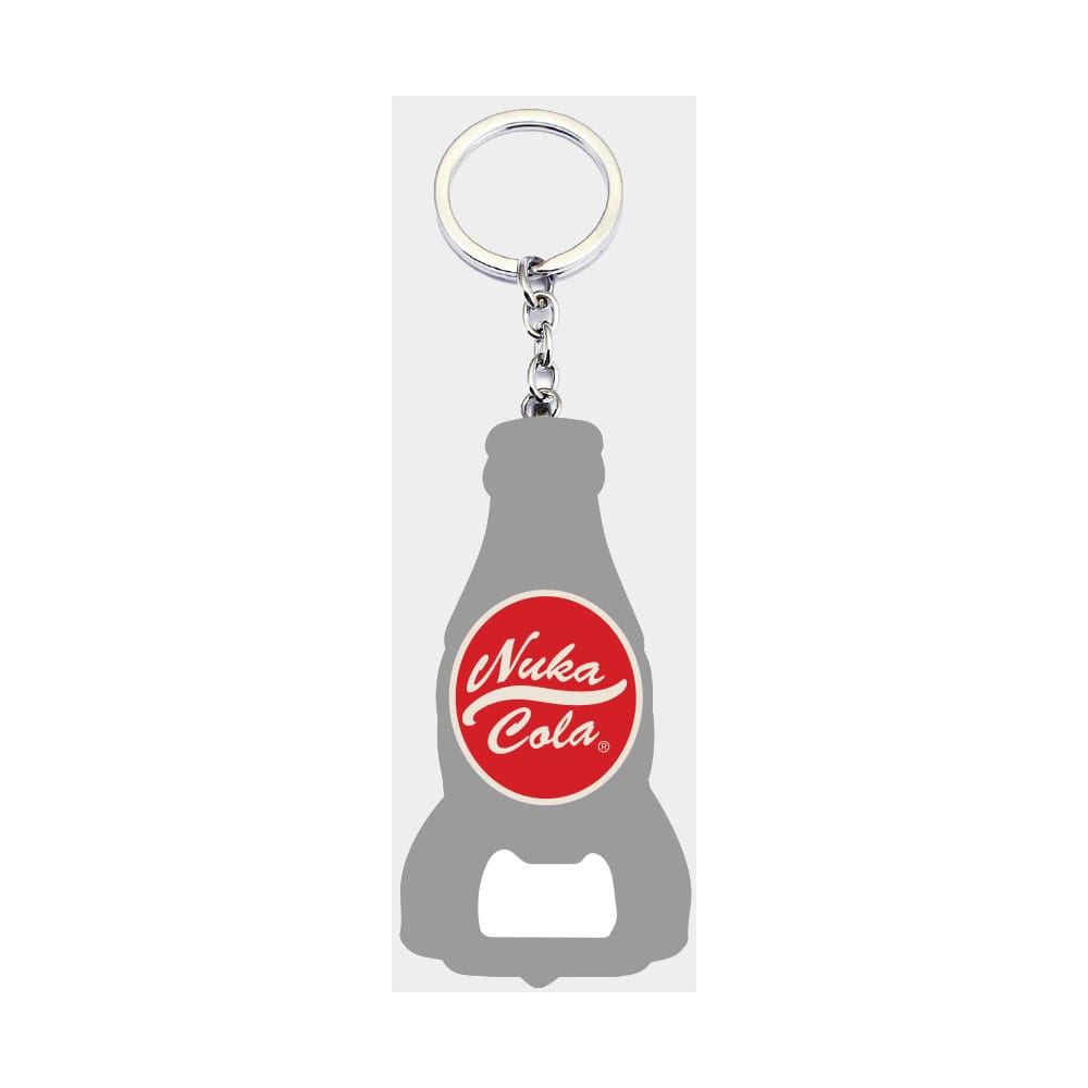 Difuzed Fallout Keychain with Bottle Opener Nuka Cola Logo