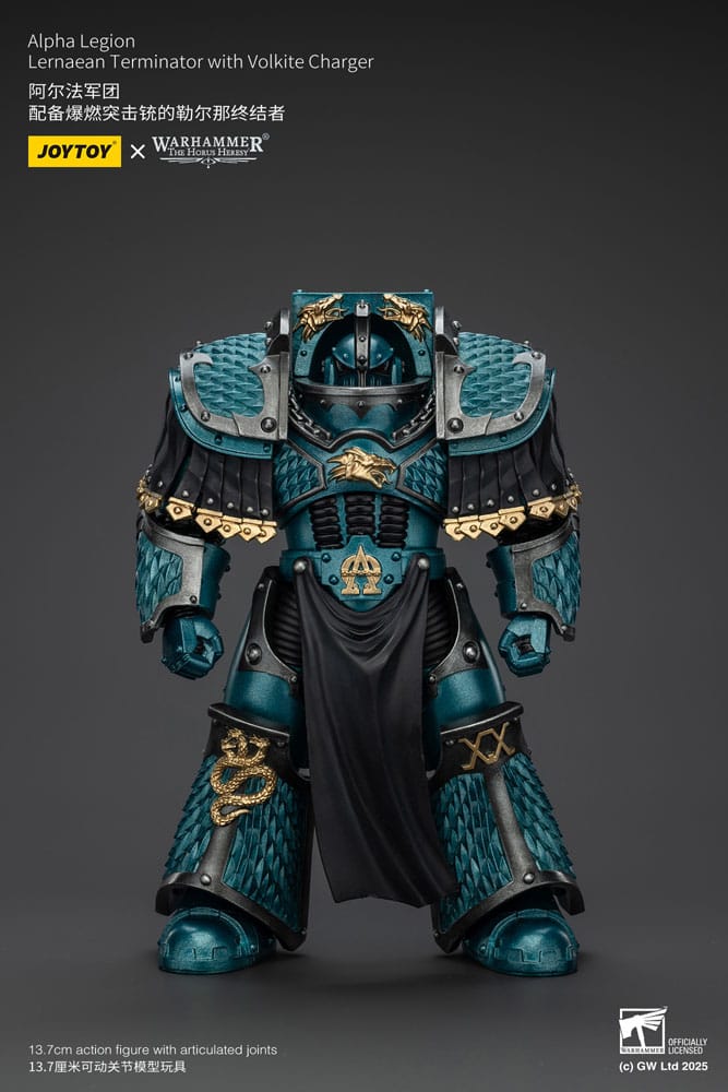 Joy Toy (CN) Warhammer The Horus Heresy Akční figurka  Alpha Legion Lernaean Terminator s Volkite Chargerem 20 cm