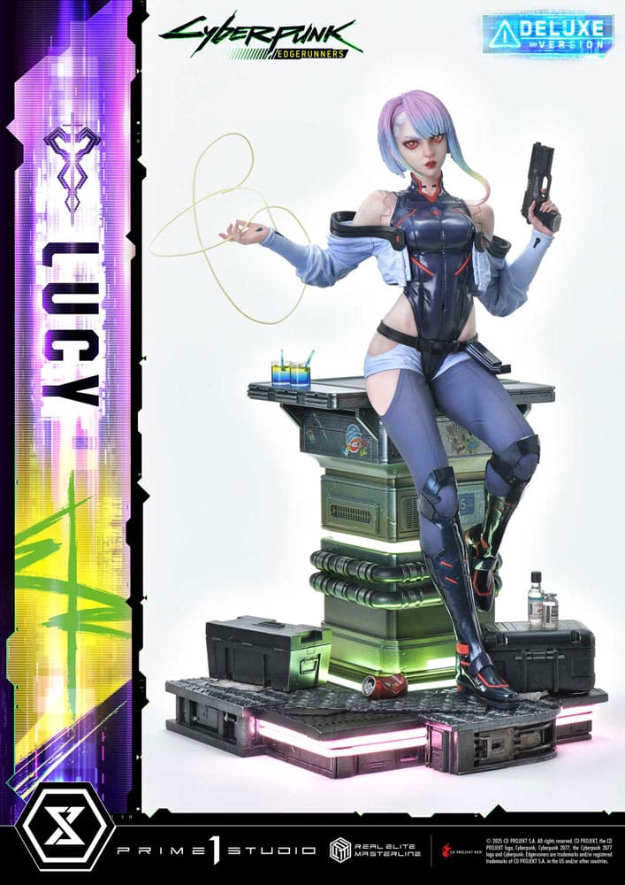 Prime 1 Studio Cyberpunk: Edgerunners Real Elite Masterline Series Statue 1/4 Lucy Deluxe Version 50 cm