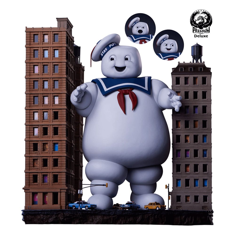 Premium Collectibles Studio The Ghostbusters Diorama Statue Stay Puft Marshmallow Man Deluxe Edition 74 cm