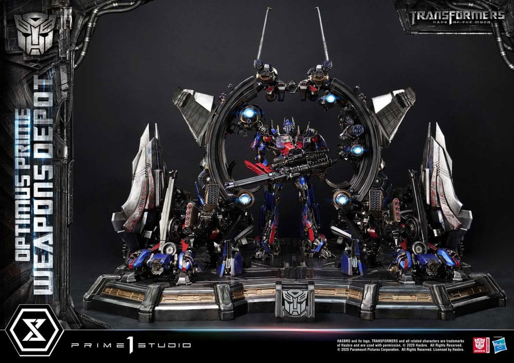 Prime 1 Studio Transformers: Dark of the Moon (Film) Museum Masterline Statue Optimus Prime Weapons Depot 127 cm