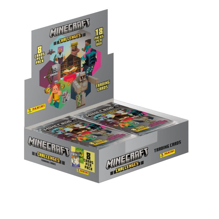 Panini Minecraft - Challenges Trading Cards Flow Packs Display (18)