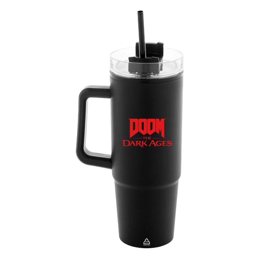 DEVplus Doom The Dark Ages hrnek s brčkem Shield 1180 ml