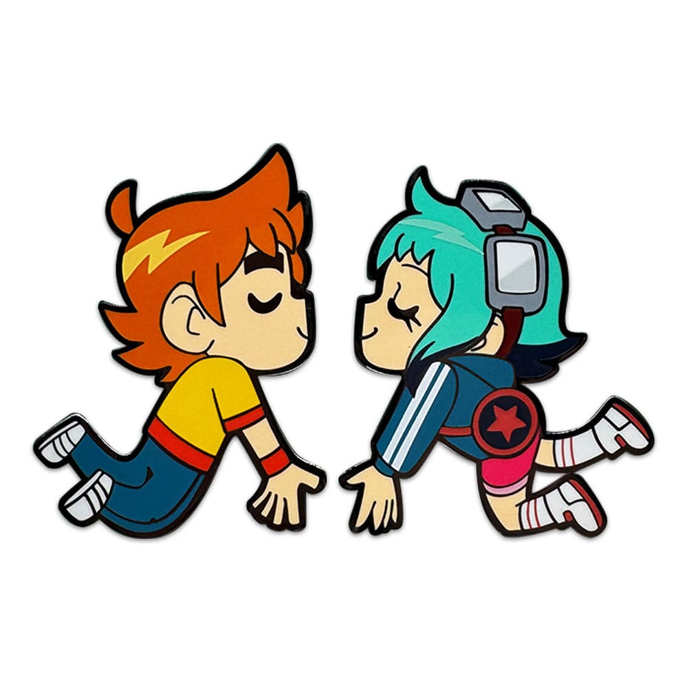 Youtooz Scott Pilgrim připínáček Scott & Ramona Kissing 5 cm