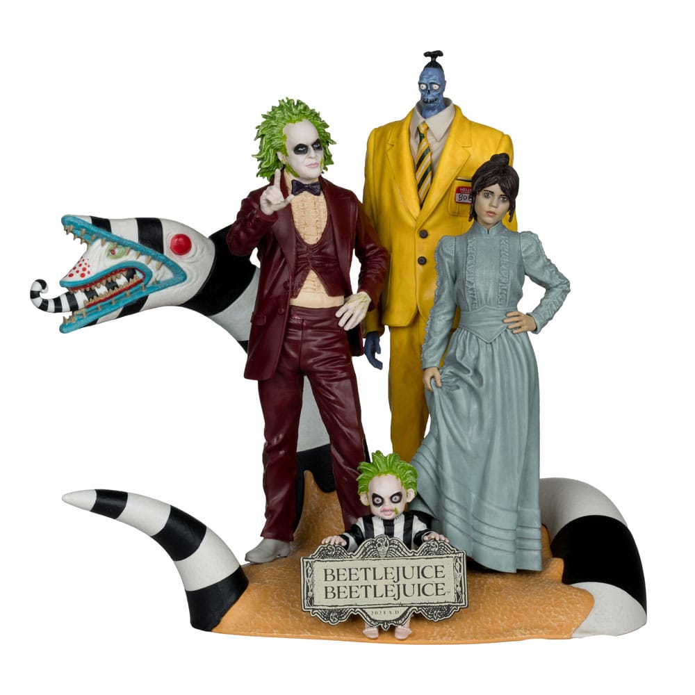 McFarlane Toys Beetlejuice Beetlejuice Movie Maniacs PVC soška 4-Pack 15 cm
