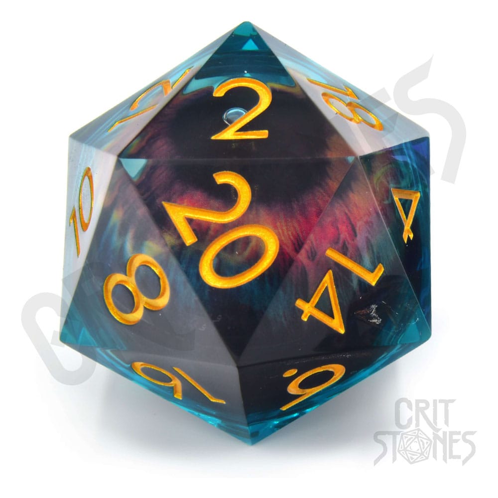 Glassstaff CritStones Liquid Core kostka D20 Eye of the Oracle 5 cm