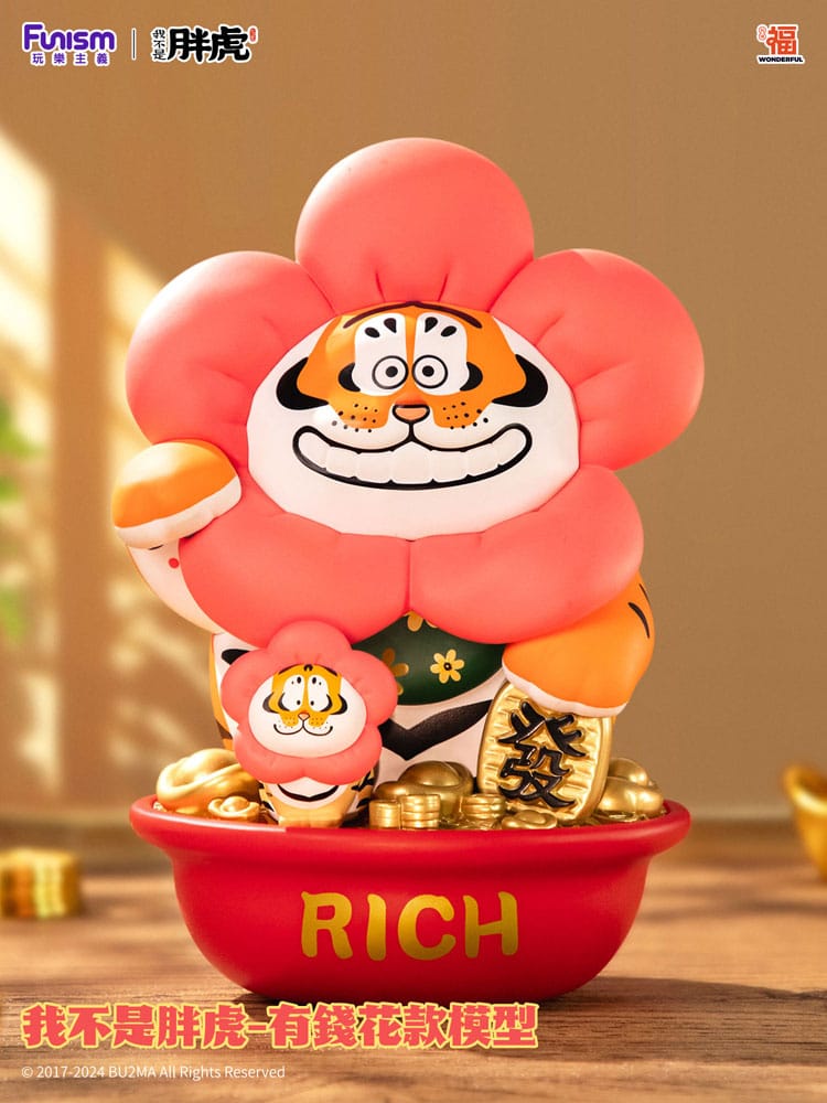 Funism I Am Not Fat Tiger soška 1/7 Alexander the Tiger Rich Flower 20 cm