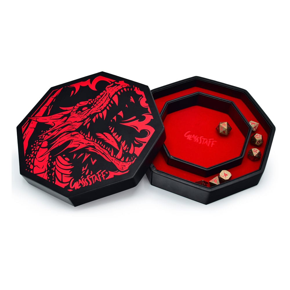 Glassstaff CritStones Arena Dice Tray Red Dragon