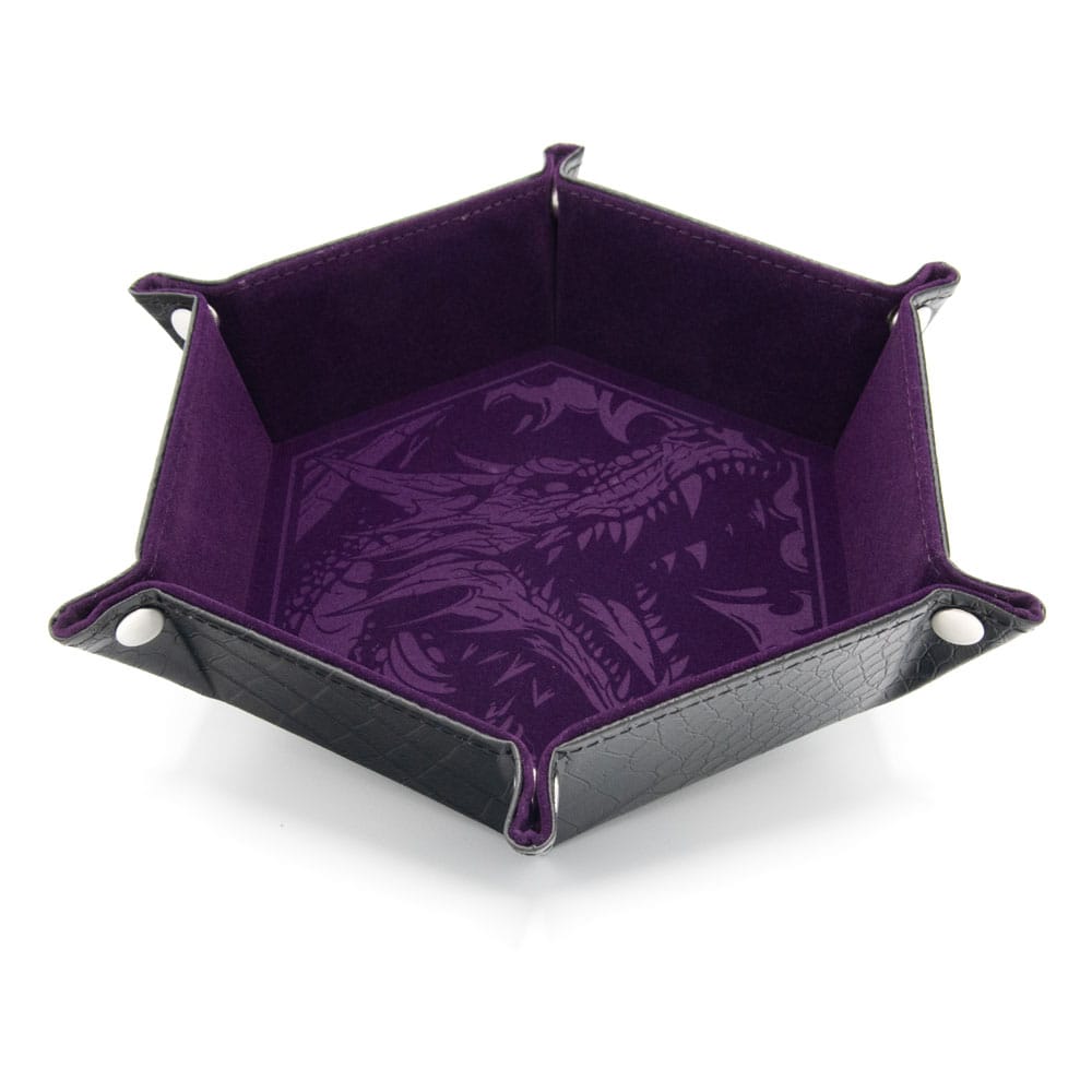 Glassstaff CritStones Folding Dice Tray Dragon Skin Edition Purple