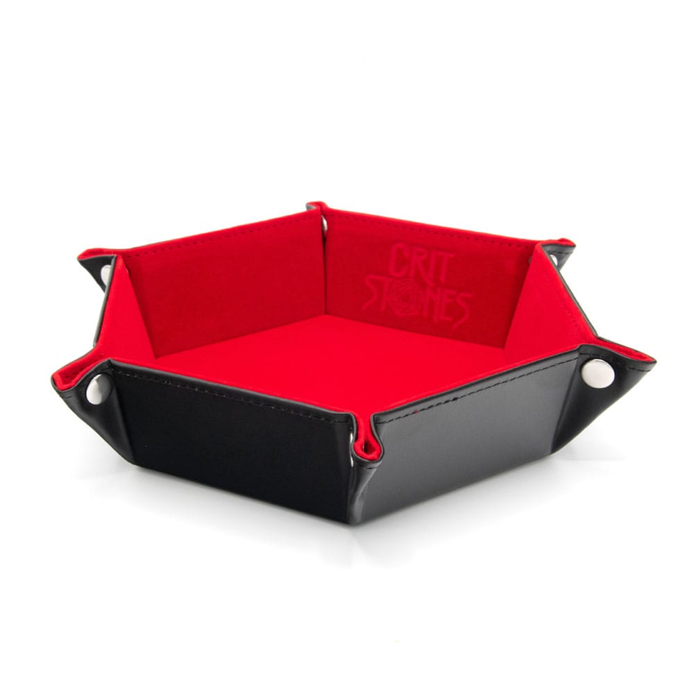 Glassstaff CritStones Folding Dice Tray Red