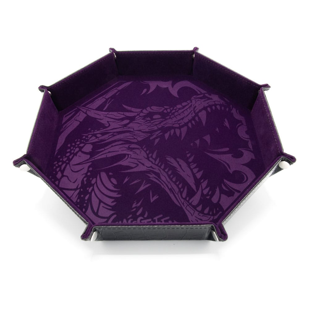 Glassstaff CritStones Folding Dice Tray Dragon Skin XL Edition Purple