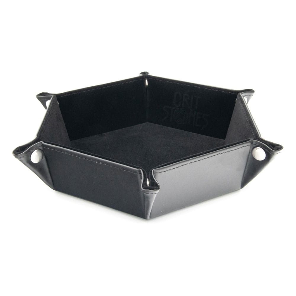 Glassstaff CritStones Folding Dice Tray Black
